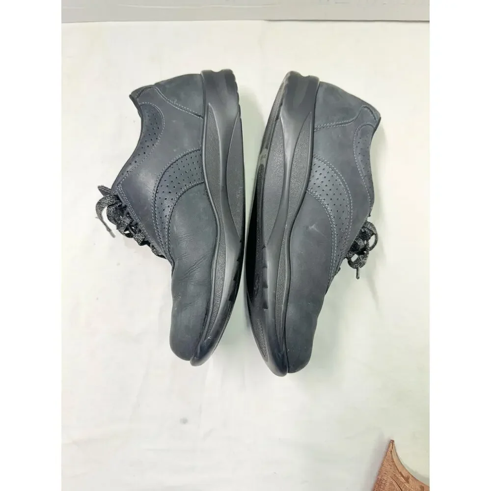SAS  Walk Easy Nero Black Suede Shoes Womens Size 9W SMADE IN USA - Picture 9 of 12